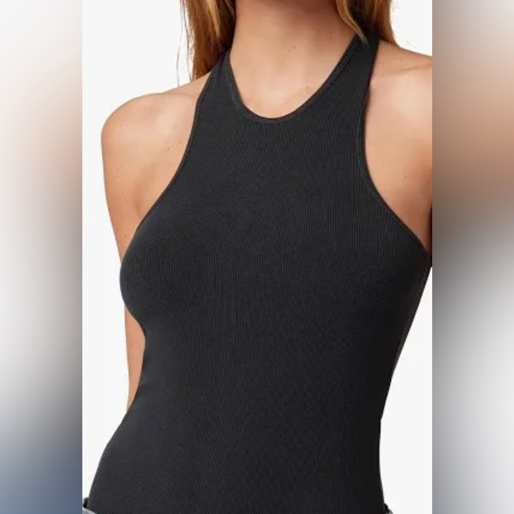 Victoria’s Secret Women’s Black Racer Front Tank Top s/p